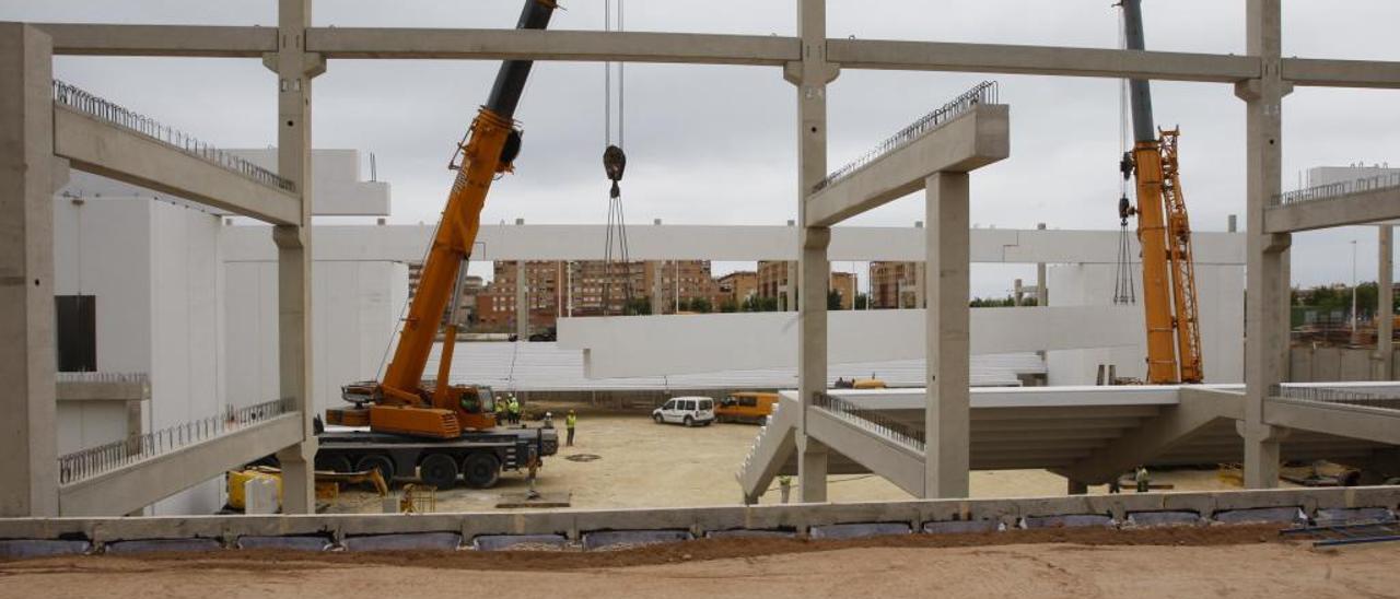 Vista de unas obras.