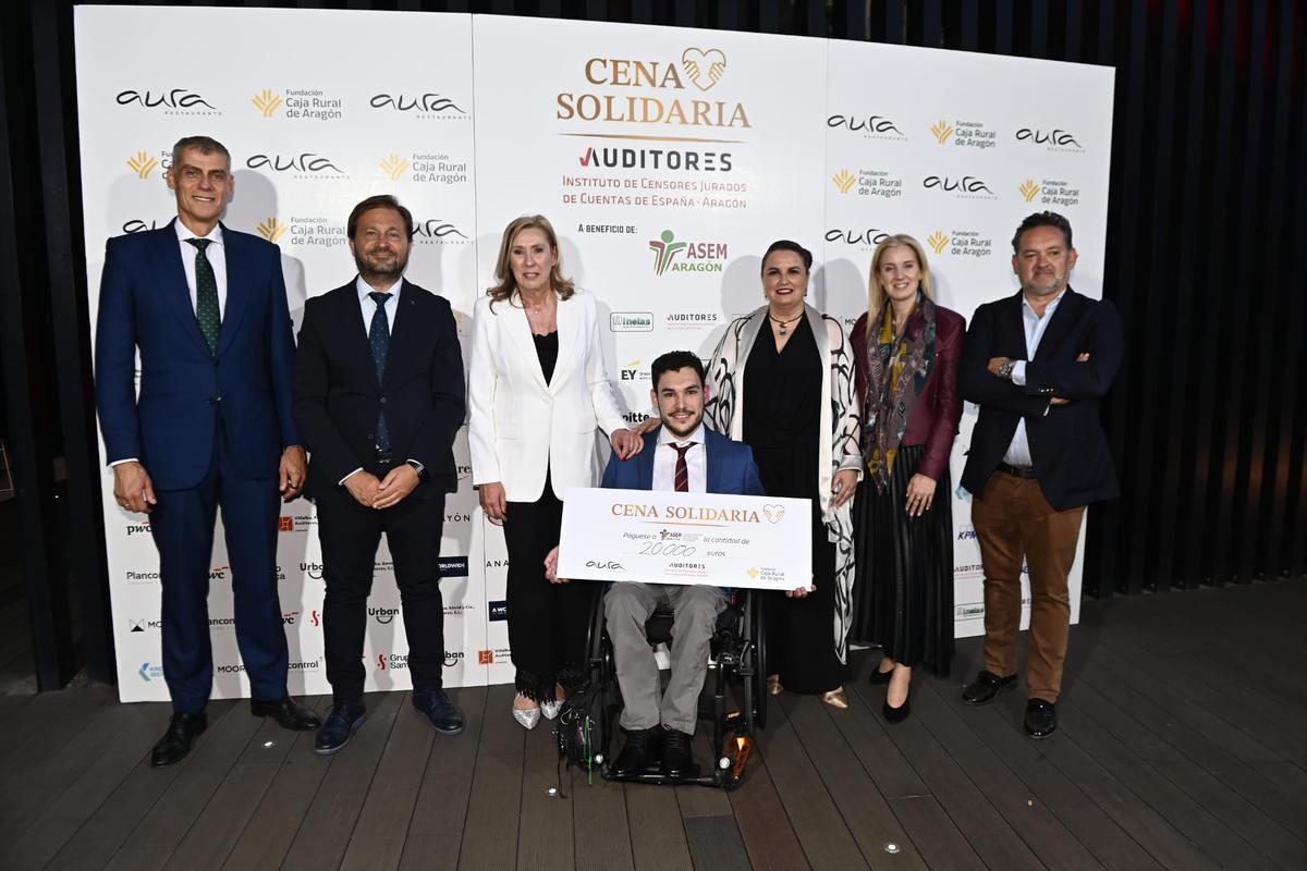 La I Cena Solidaria celebrada este jueves del Instituto de Censores Jurados de Cuentas de España (ICJCE) en Aragón.