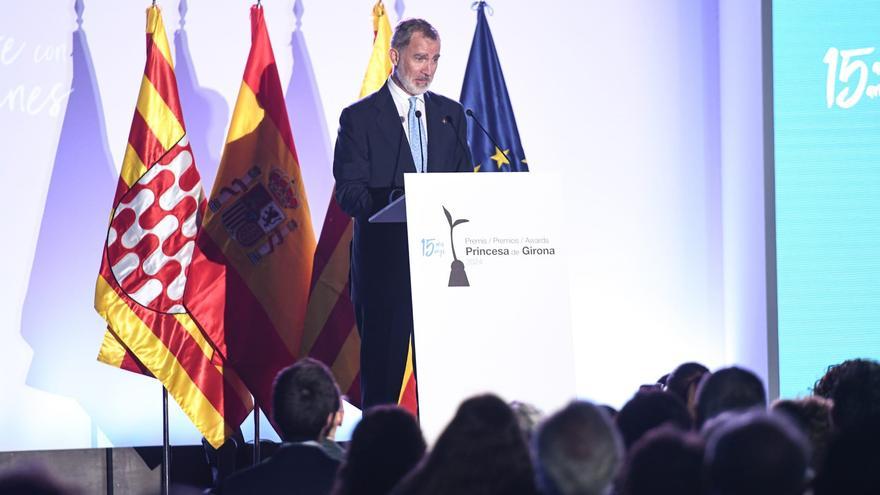 Felipe VI recuerda y alaba los 15 años de la Fundación Princesa de Girona