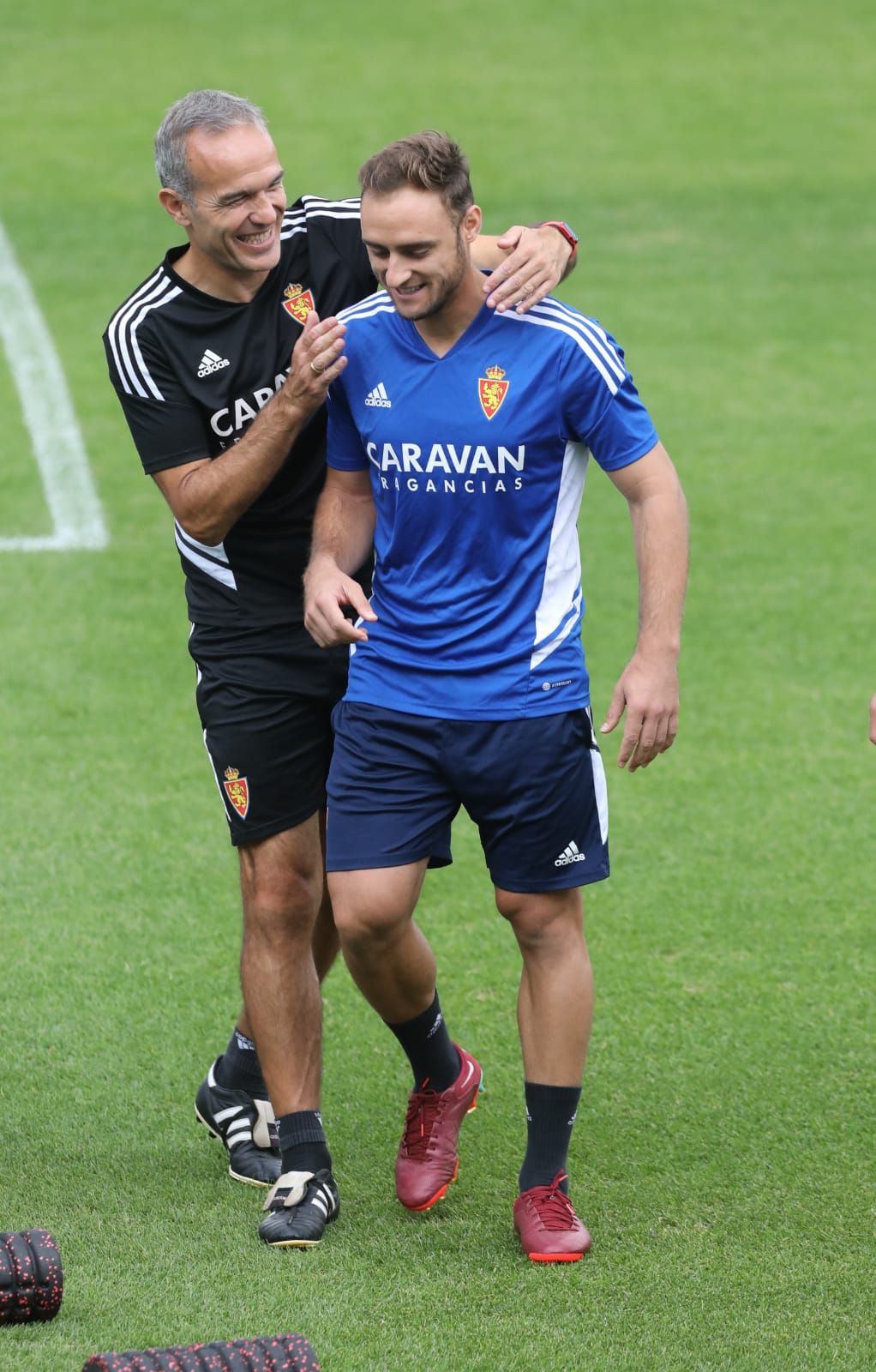 En imágenes | Entrenamiento del Real Zaragoza en La Romareda (08/09/2022)