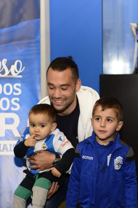 Duarte, Quique, Edu y Gerard, Reyes blanquiazules