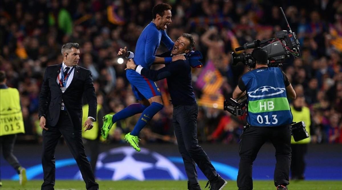 marcosl37598334 barcelona s coach luis enrique  2ndr  celebrates with barcel170309133456