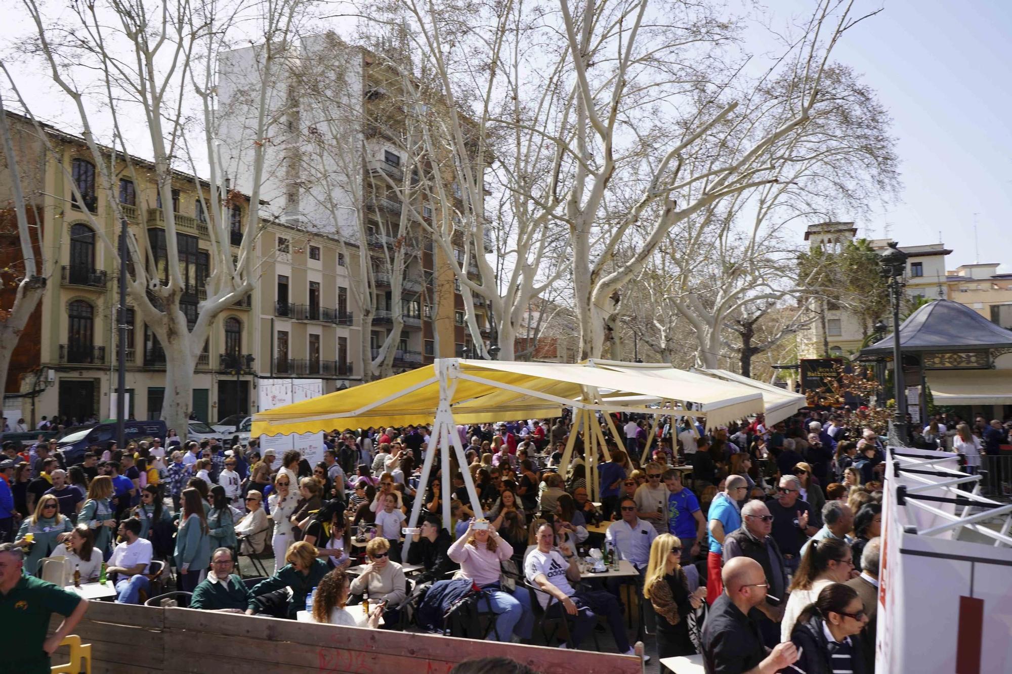 Así ha sido la segunda mascletà de las Fallas de Xàtiva en 2024