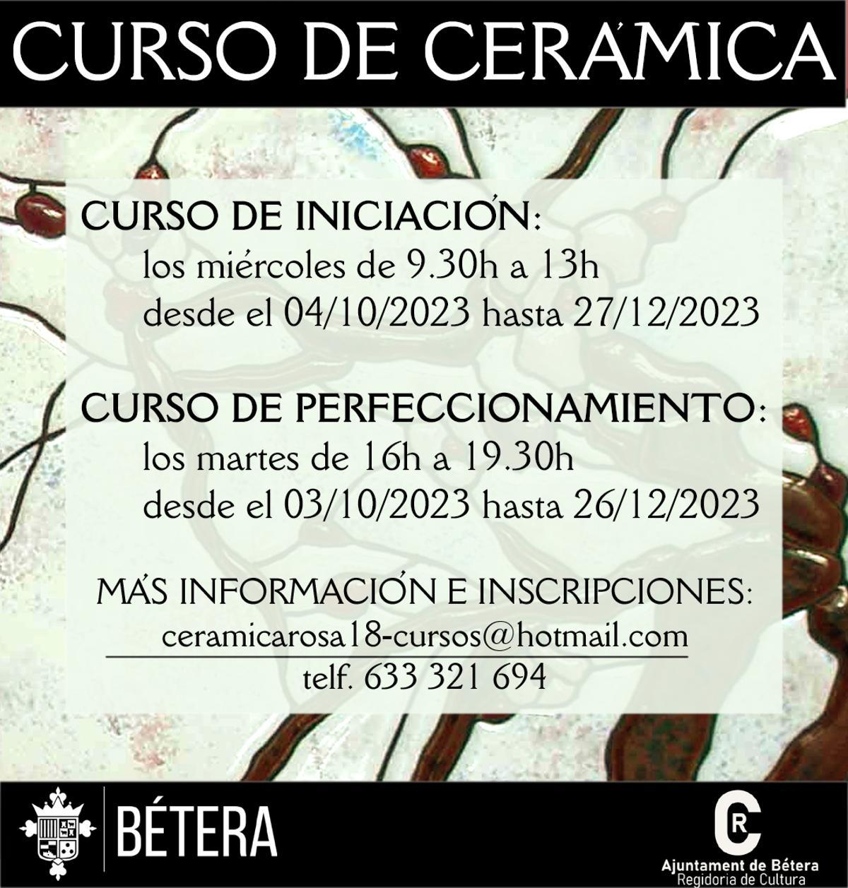 Curso de cerámica