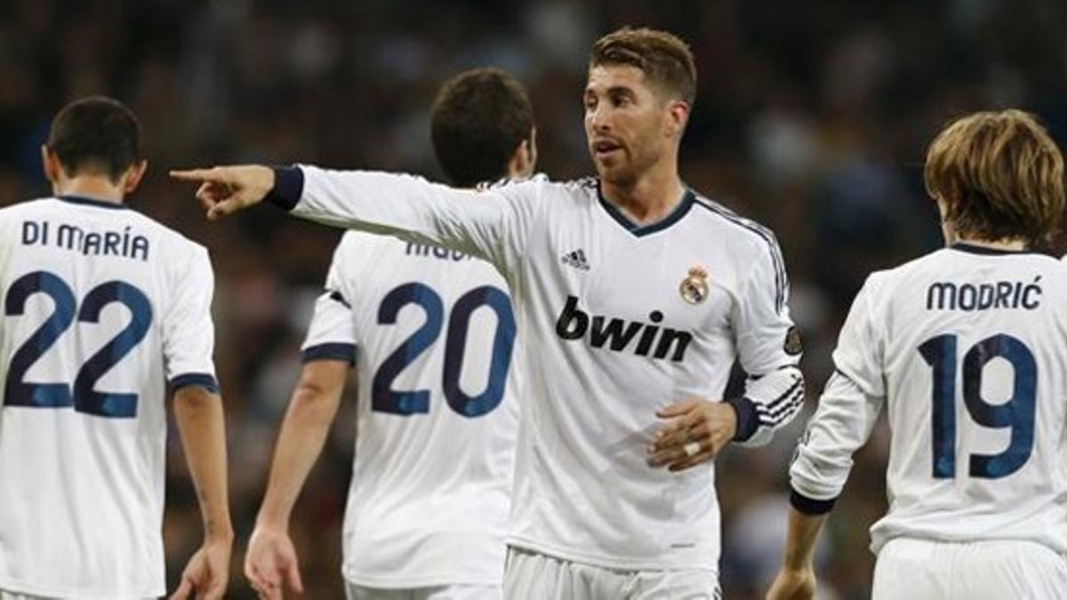 Sergio Ramos, ante el Deportivo.