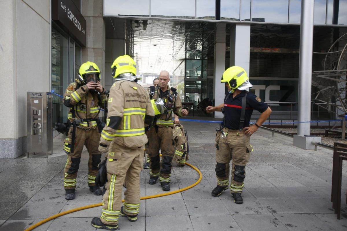 Incendio en el WTC de Zaragoza