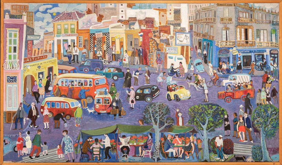 ‘Plaza Weyler’ (1967), de Tanja Tamvelius, de la Colección Museo de Bellas Artes de Santa Cruz de Tenerife.