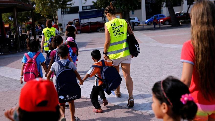 La triste y difícil vuelta al cole de los niños refugiados sirios en Grecia