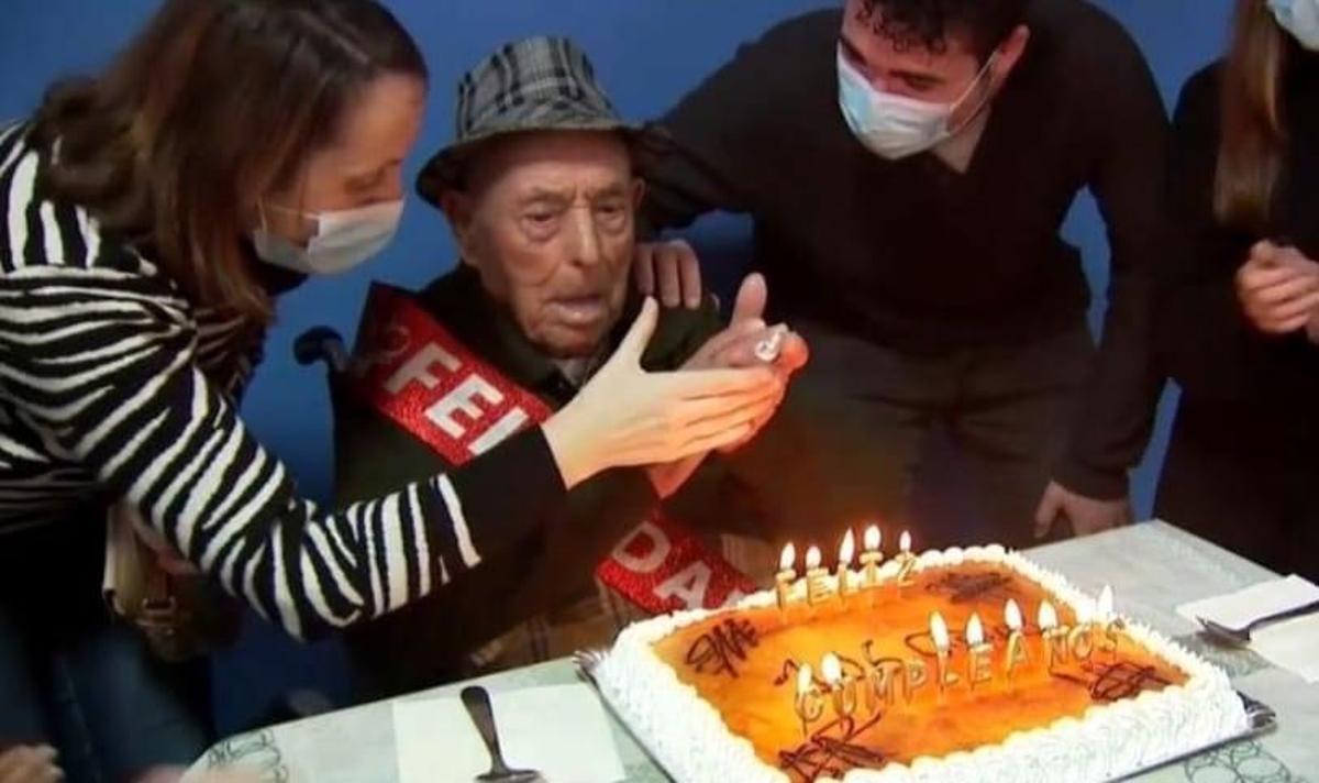 José Iglesias Rubio, Montehermoso, acaba de cumplir 106 años.