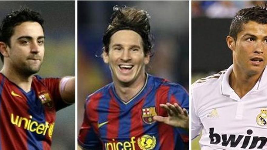 Xavi, Messi y Ronaldo, candidatos al mejor jugador de Europa