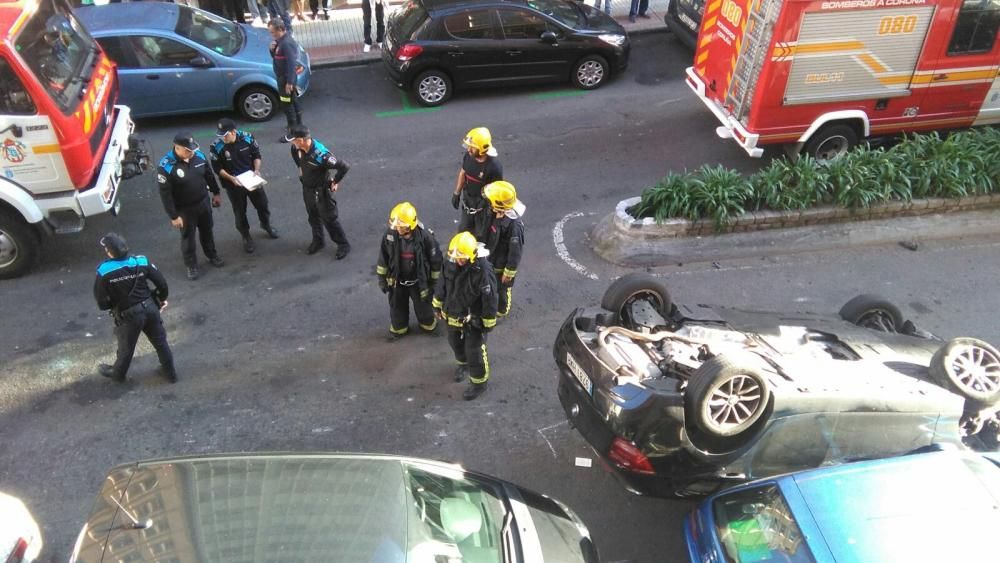 Accidente en la calle Orzán