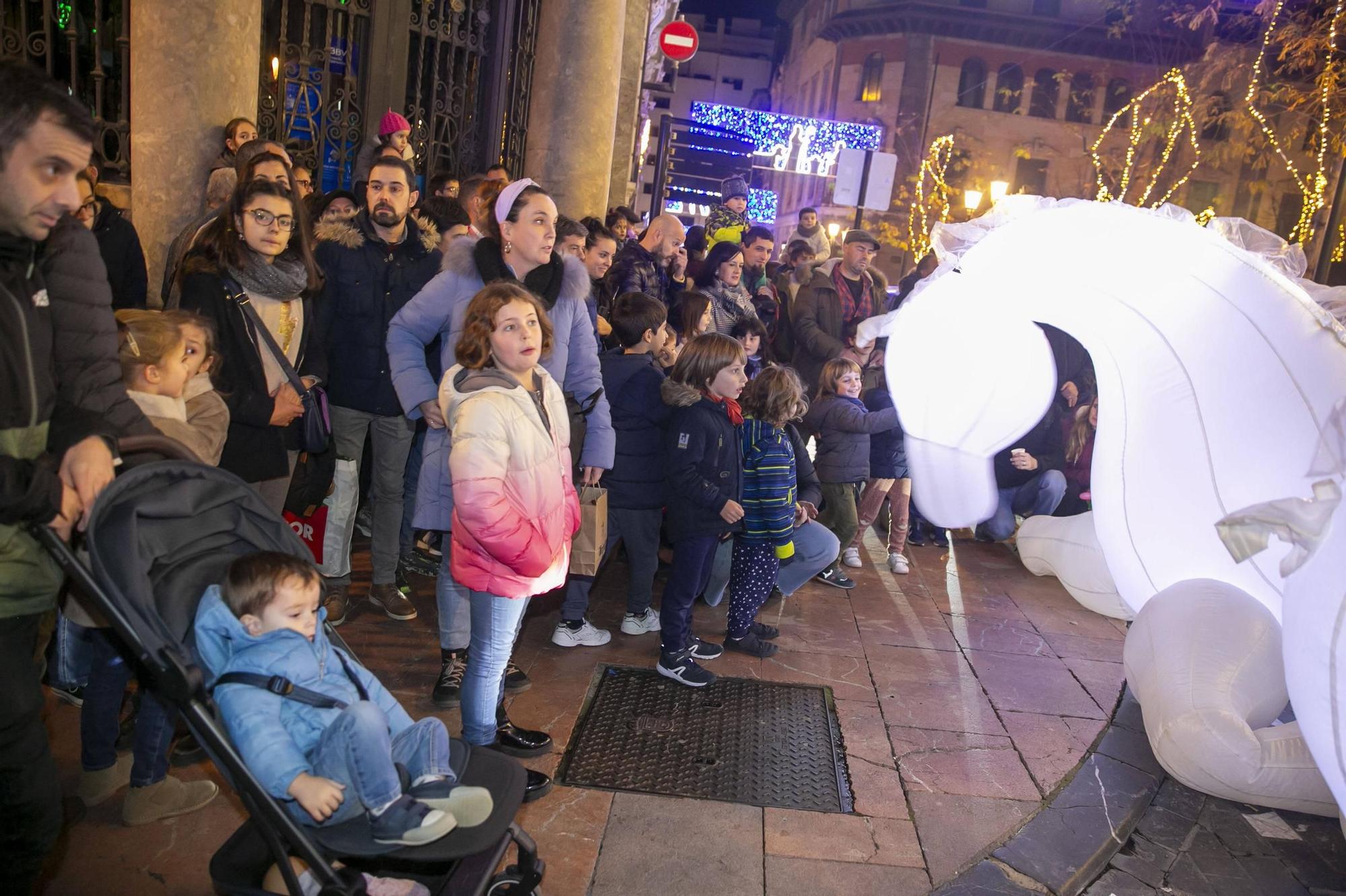 Ambiente navideño durante el puente en Oviedo