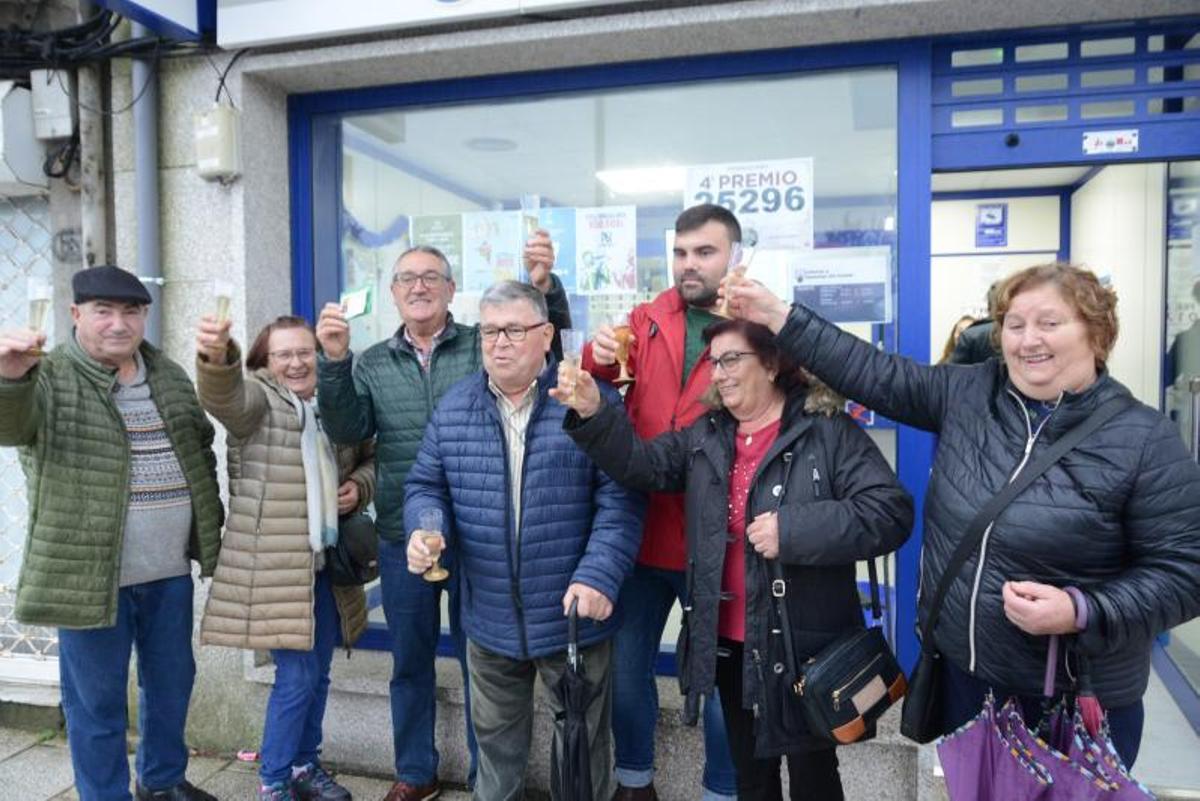 Chelo Millán, ayer, ante el escenario del sorteo.