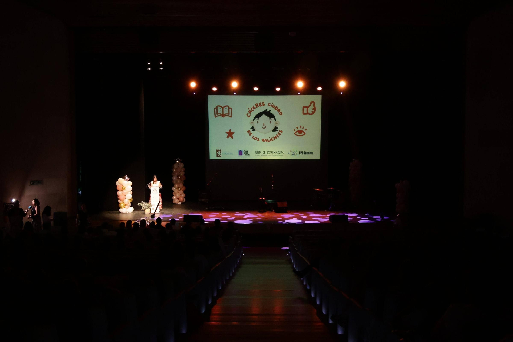 Ceremonia de clausura del programa 'Cáceres, ciudad de valientes'.