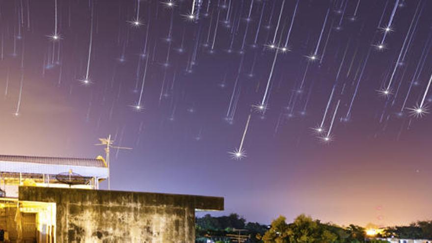 Lluvia de estrellas.