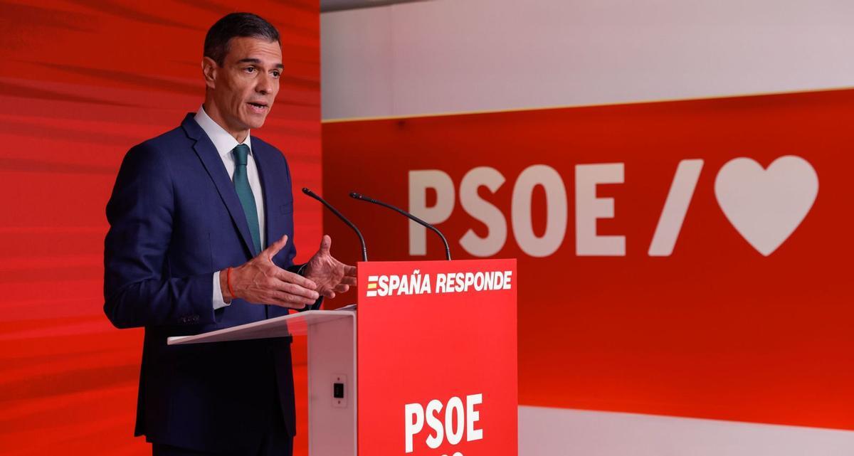 Sánchez insisteix a no anar a eleccions per no "entregar el país" al PP i Vox Sánchez insisteix a no anar a eleccions per no "entregar el país" al PP i Vox