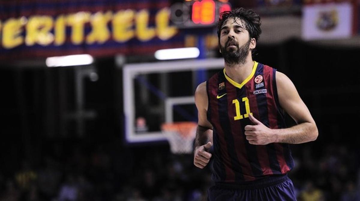 El base Juan Carlos Navarro, en un partit contra el CSKA Moscou. El base Juan Carlos Navarro, en un partit contra el CSKA Moscou.
