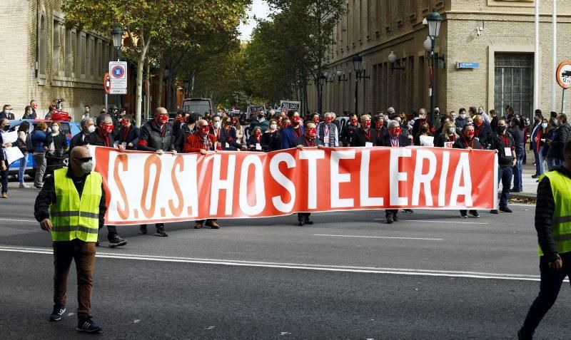 Manifestación de hostelería, ocio y turismo