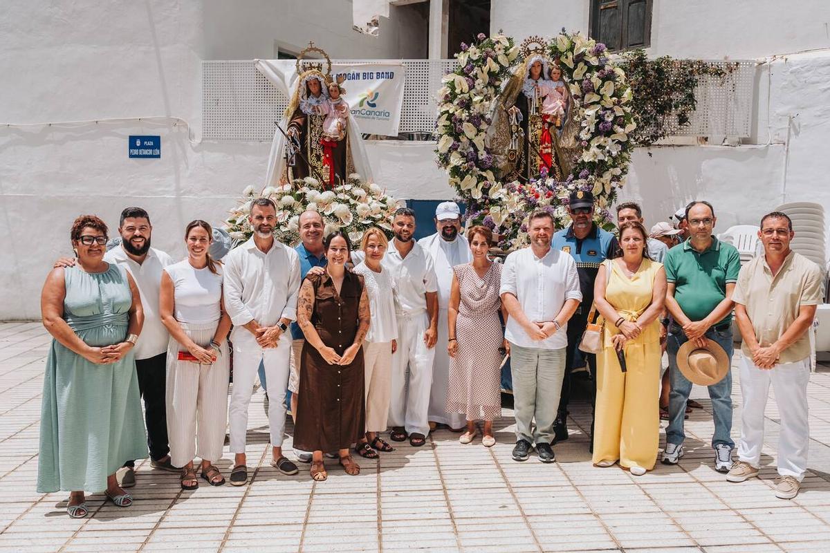 Encuentro marítimo entre las vírgenes del Carmen de Mogán y Arguineguín