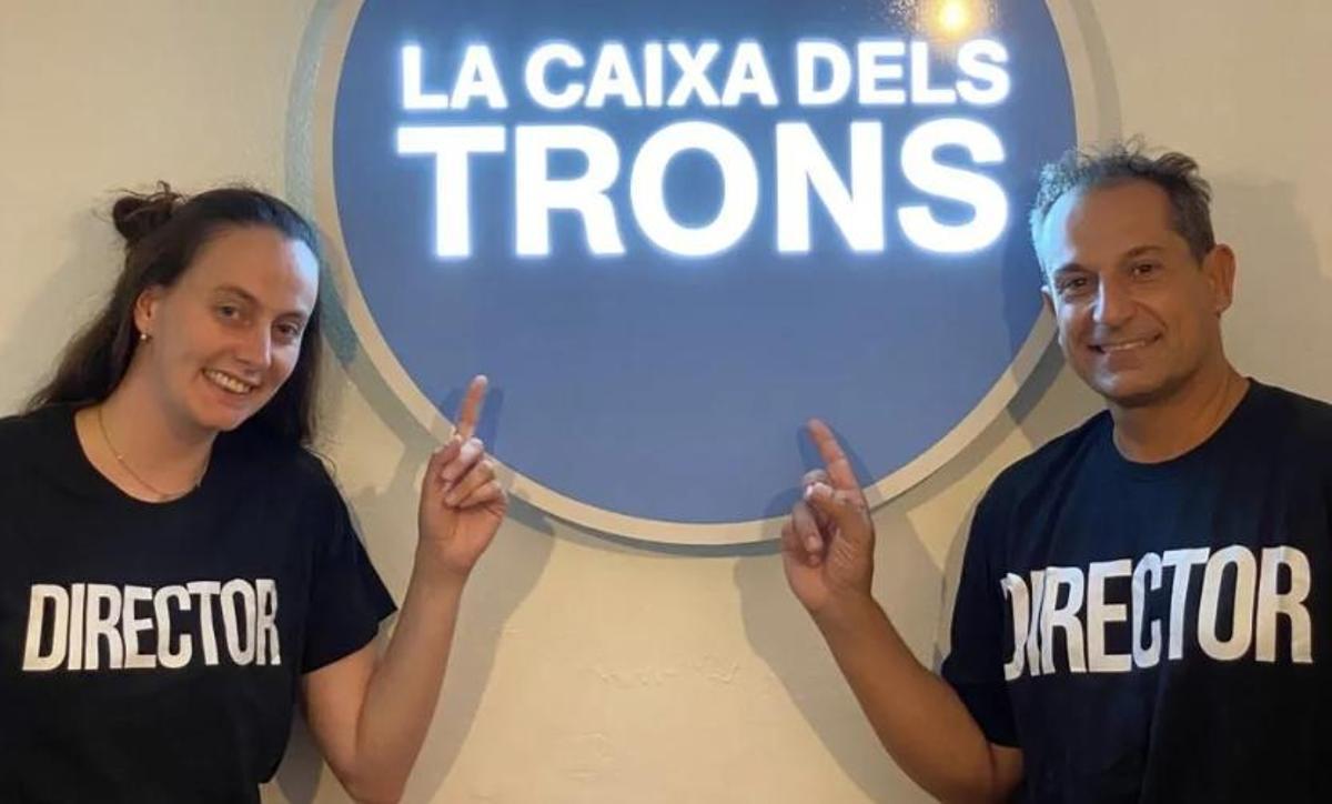 Xavi Duran y Aina Tro, responsables de "La Caixa dels trons"
