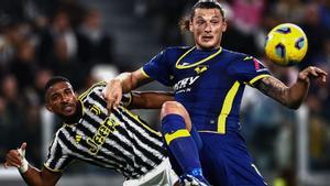Lance del partido entre la Juventus y el Hellas Verona