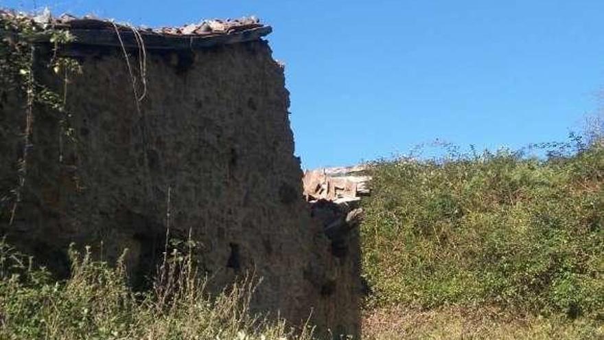 El estado de la venta del Frieru, con el techo hundido.