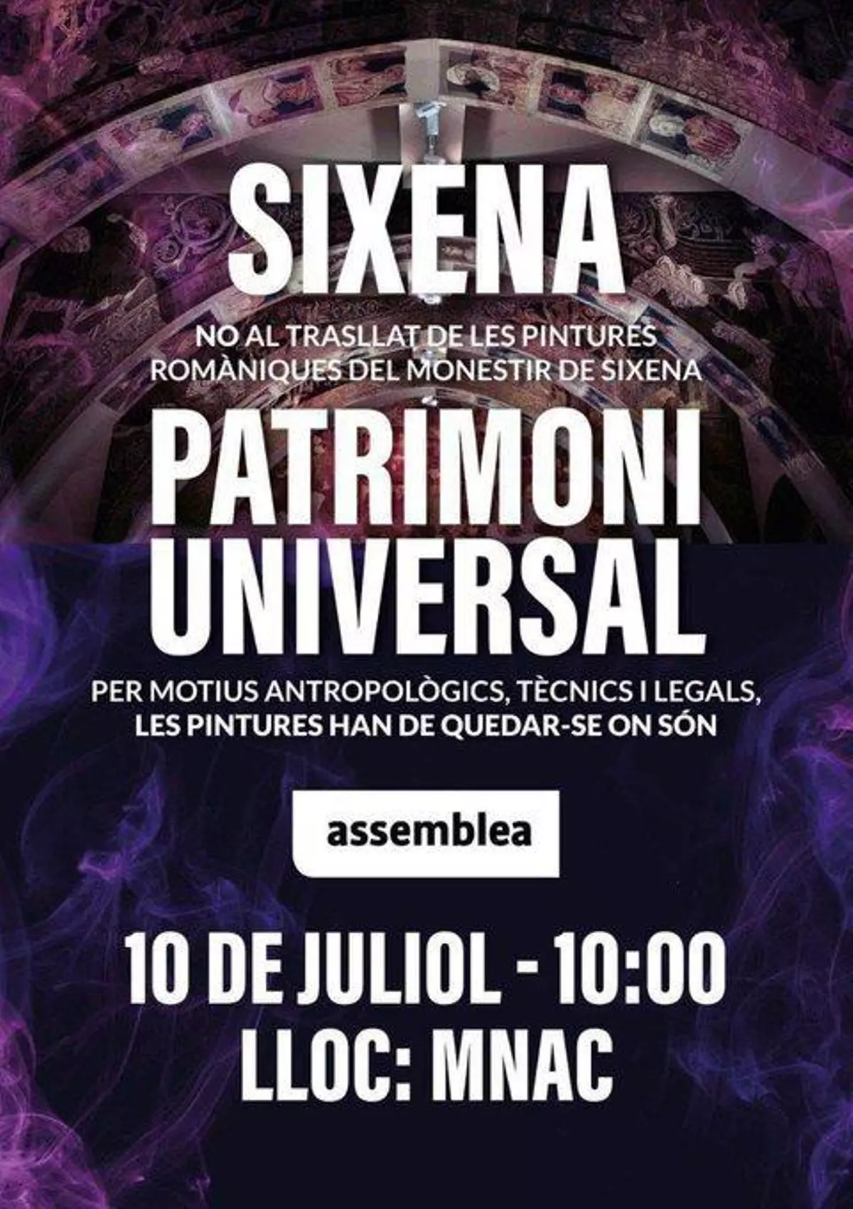 Sijena urge cerrar salas donde se exponen las pinturas para impedir un acto independentista