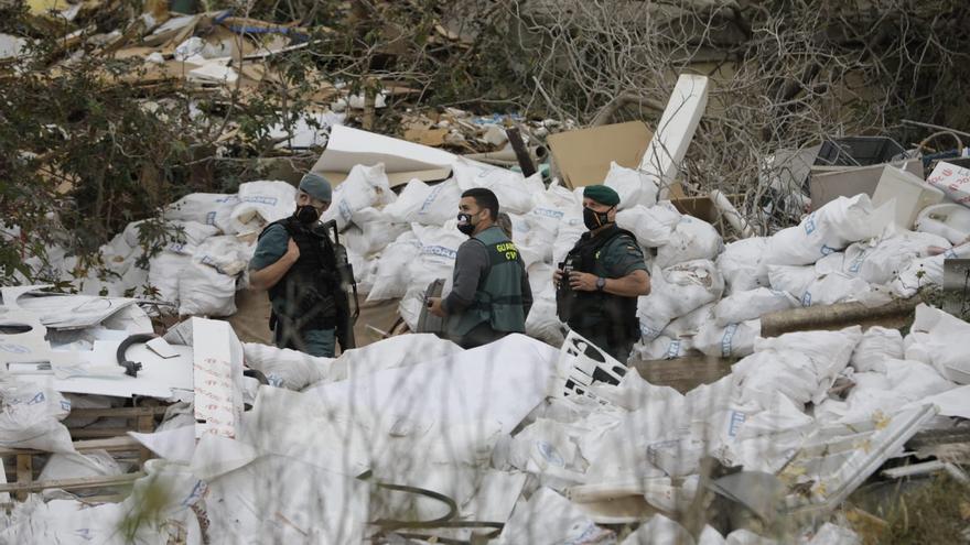 Un clan controlaba el vertedero ilegal junto al Estadi Balear