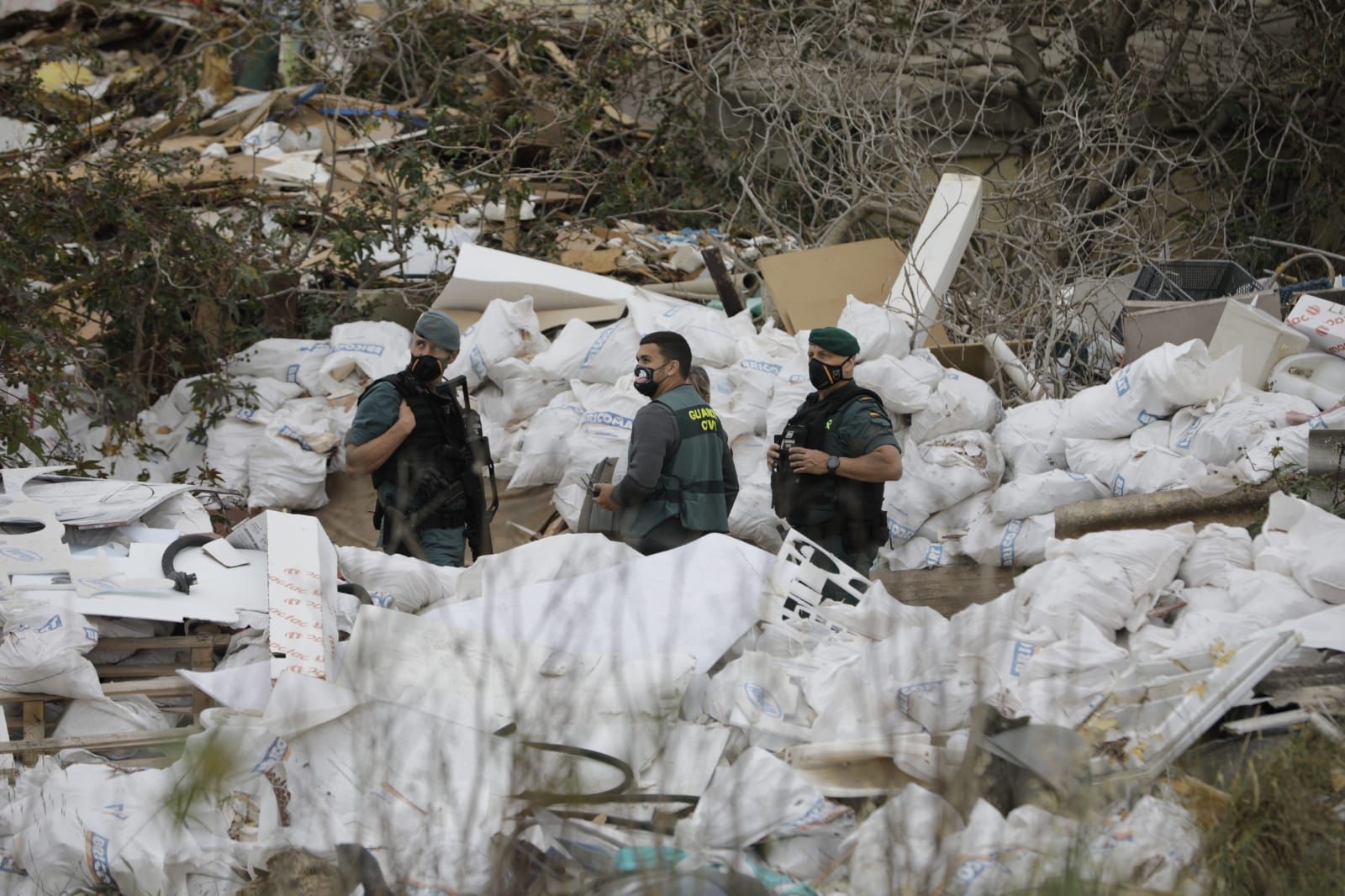 Un clan controlaba el vertedero ilegal junto al Estadi Balear