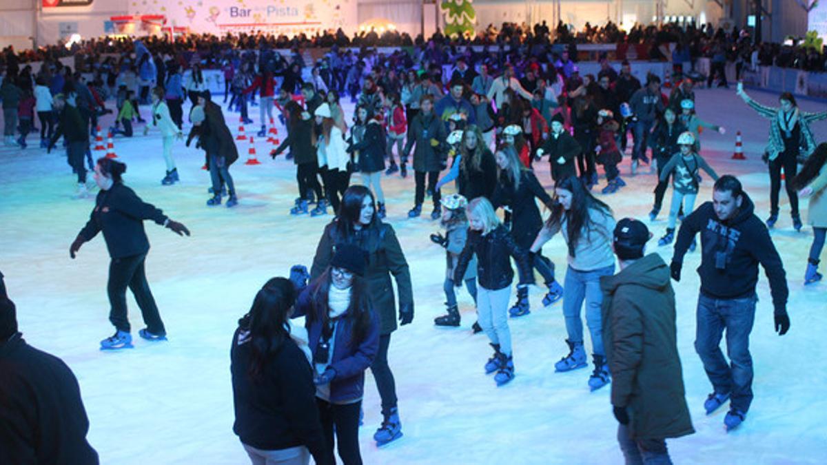 La pista de hielo Bargelona en una imagen de archivo.