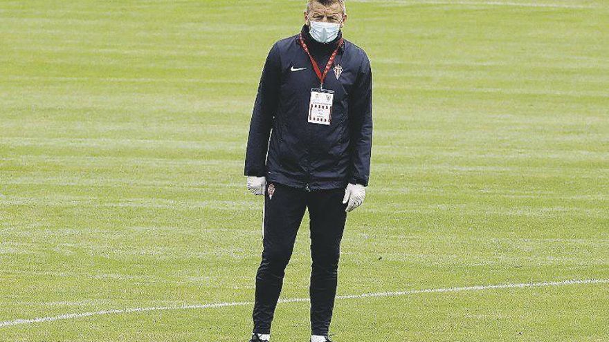 Djukic, durante un entrenamiento.