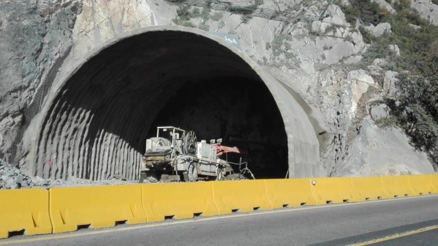 Boca sud del túnel on es faran les voladures