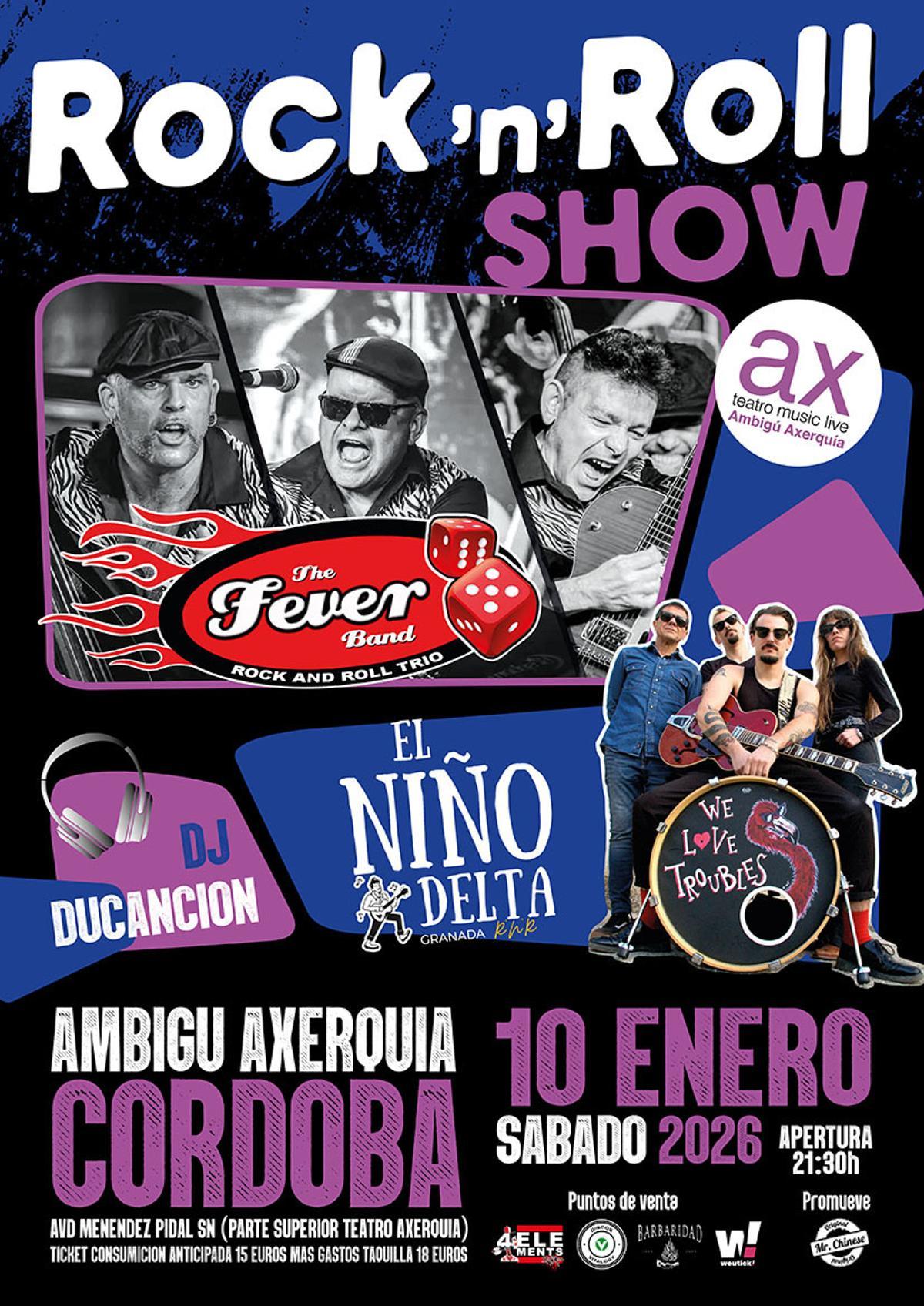 Cartel del concierto de este sábado en el Ambigú.