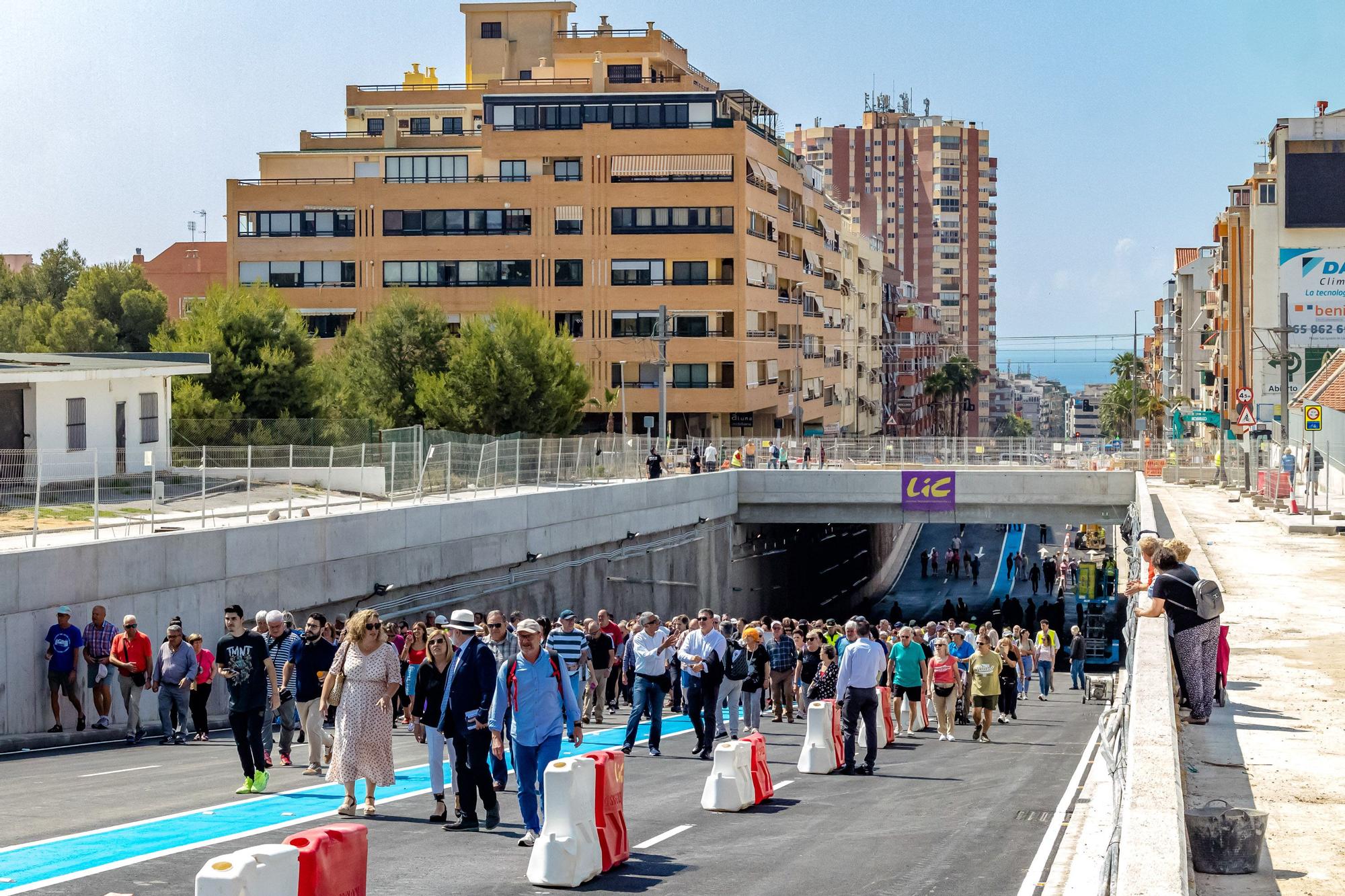 Así ha sido la inauguración del túnel Beniardà de Benidorm