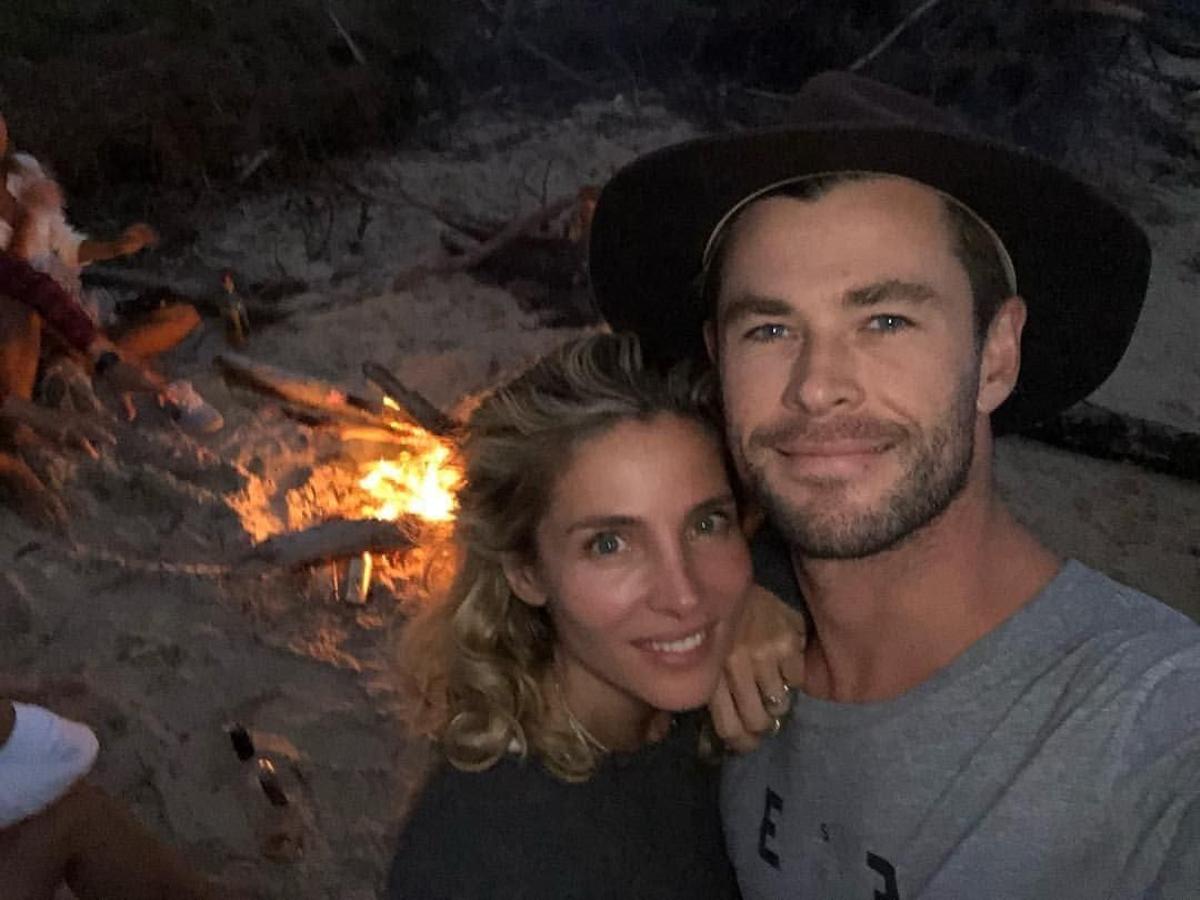 Elsa Pataky y Chris Hemsworth disfrutando de un domingo cualquiera