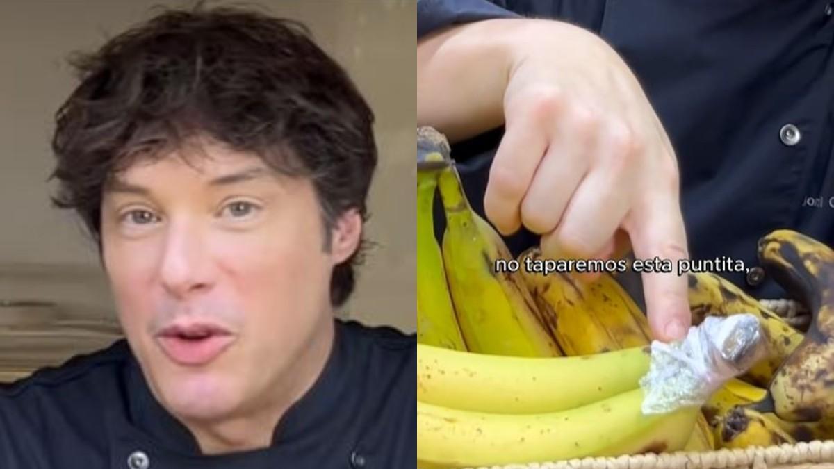 Jordi Cruz, sobre los plátanos