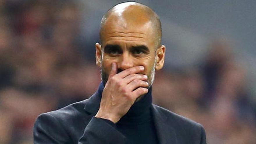 Guardiola, en un partido del Bayern.