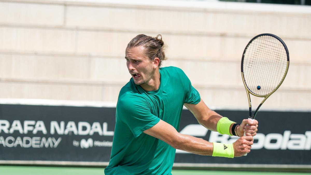 Alexander Zverev, en la Rafa Nadal Academy.
