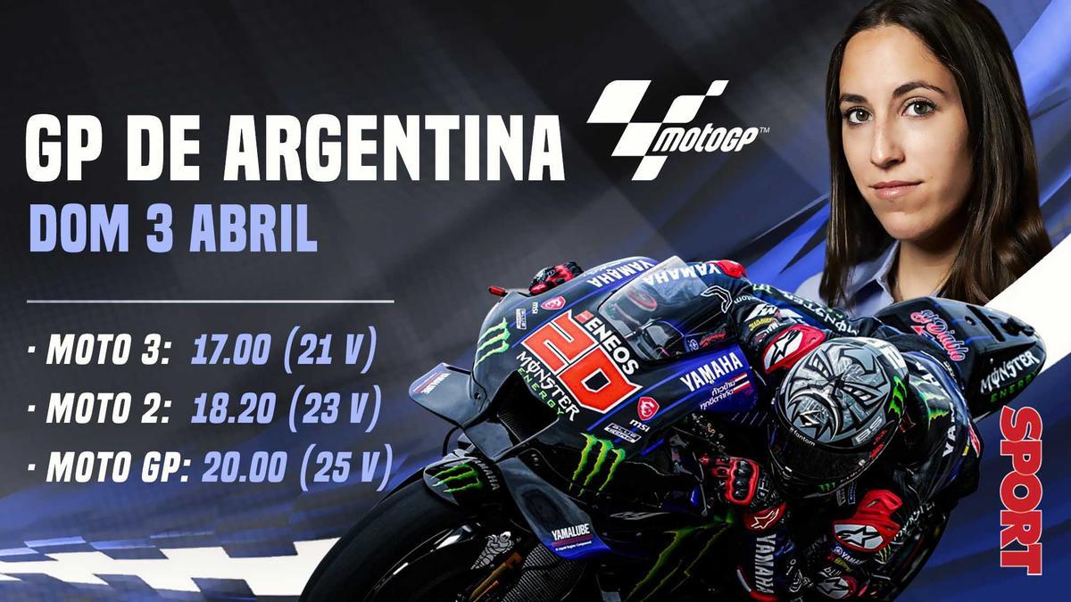 Horario y dónde ver el GP Argentina de Moto GP