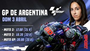 Horario y dónde ver el GP Argentina de Moto GP