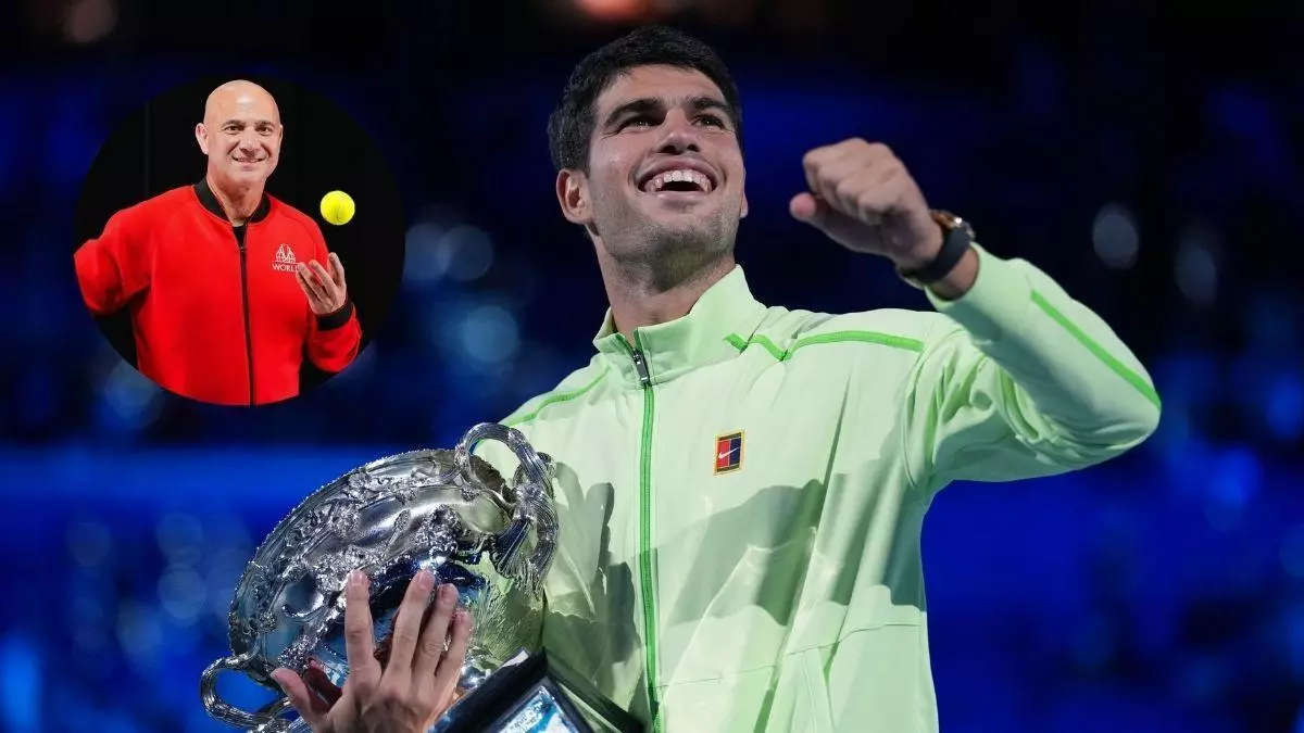 Agassi vacila a Alcaraz: "Sinceramente, rezaba para que tu muñeca se curara en octubre… y no antes de este fin de semana"