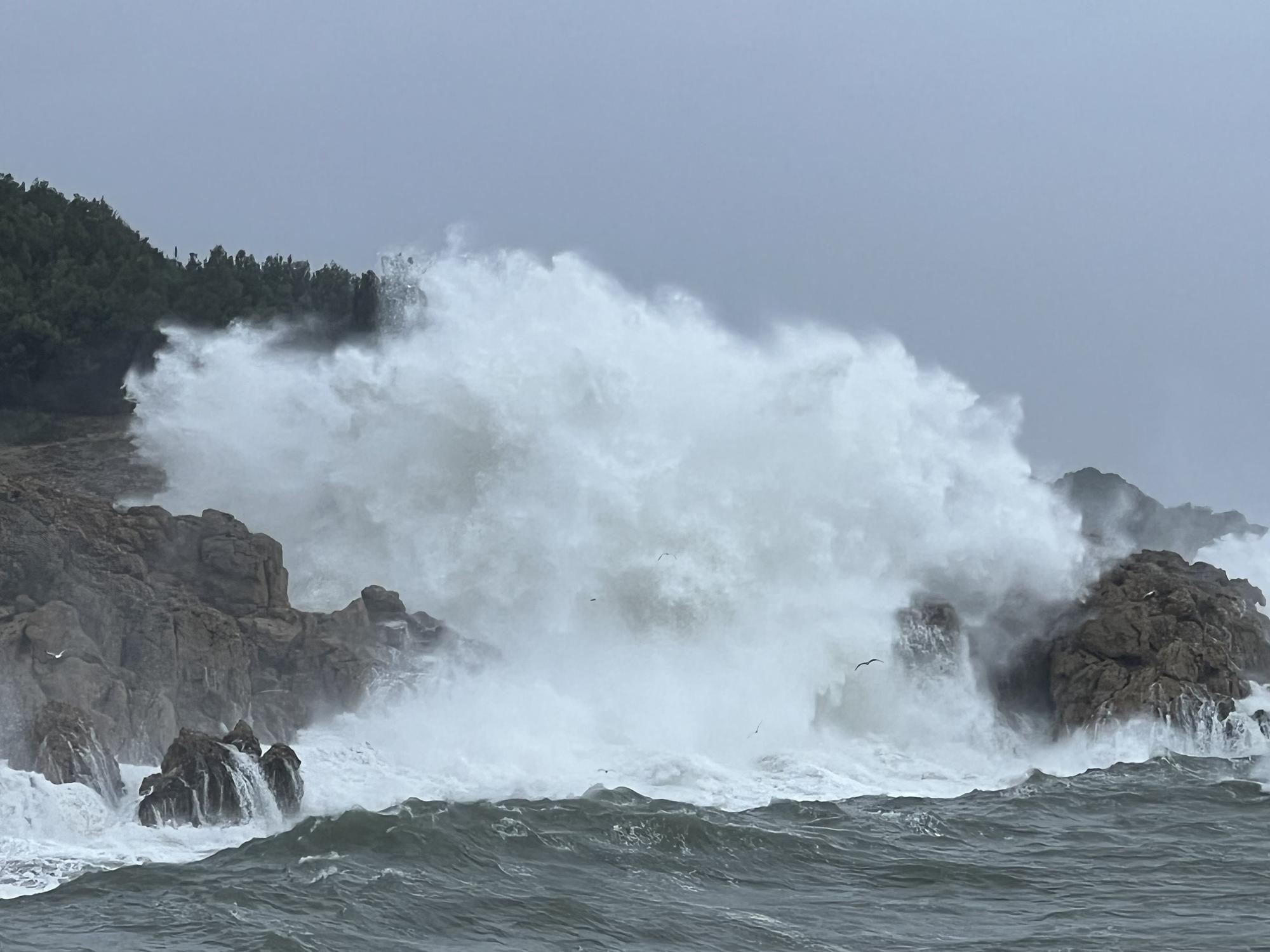 El temporal marítim, a l'Escala.