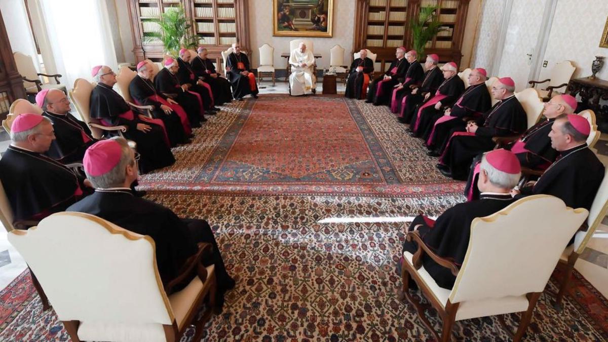 Audiencia del obispo de Eivissa y Formentera con el papa Francisco