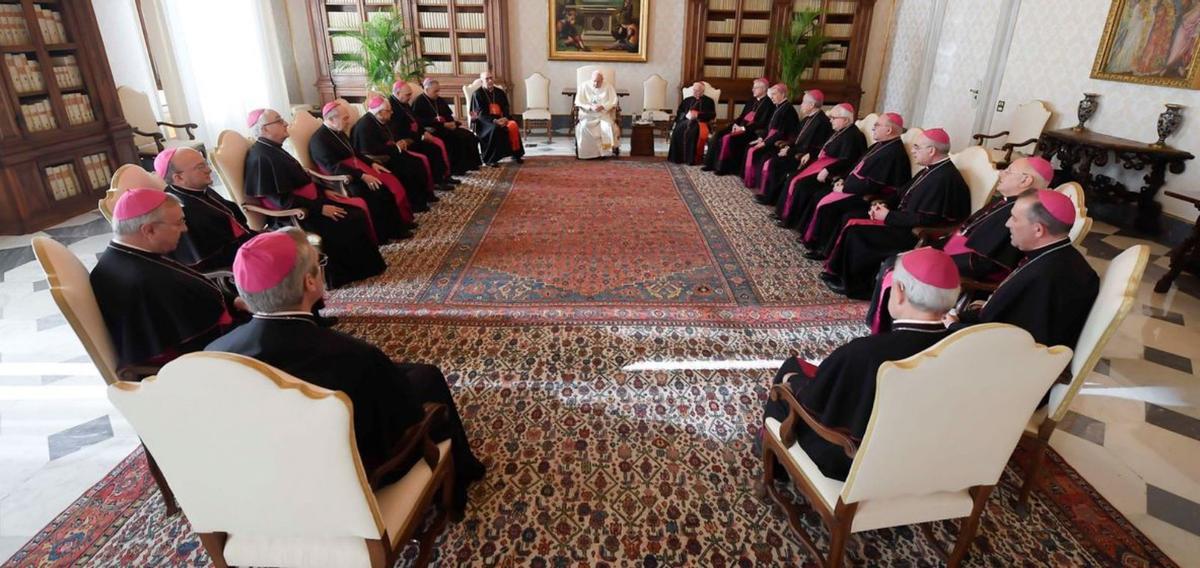 Audiencia del obispo de Ibiza y Formentera con el papa Francisco