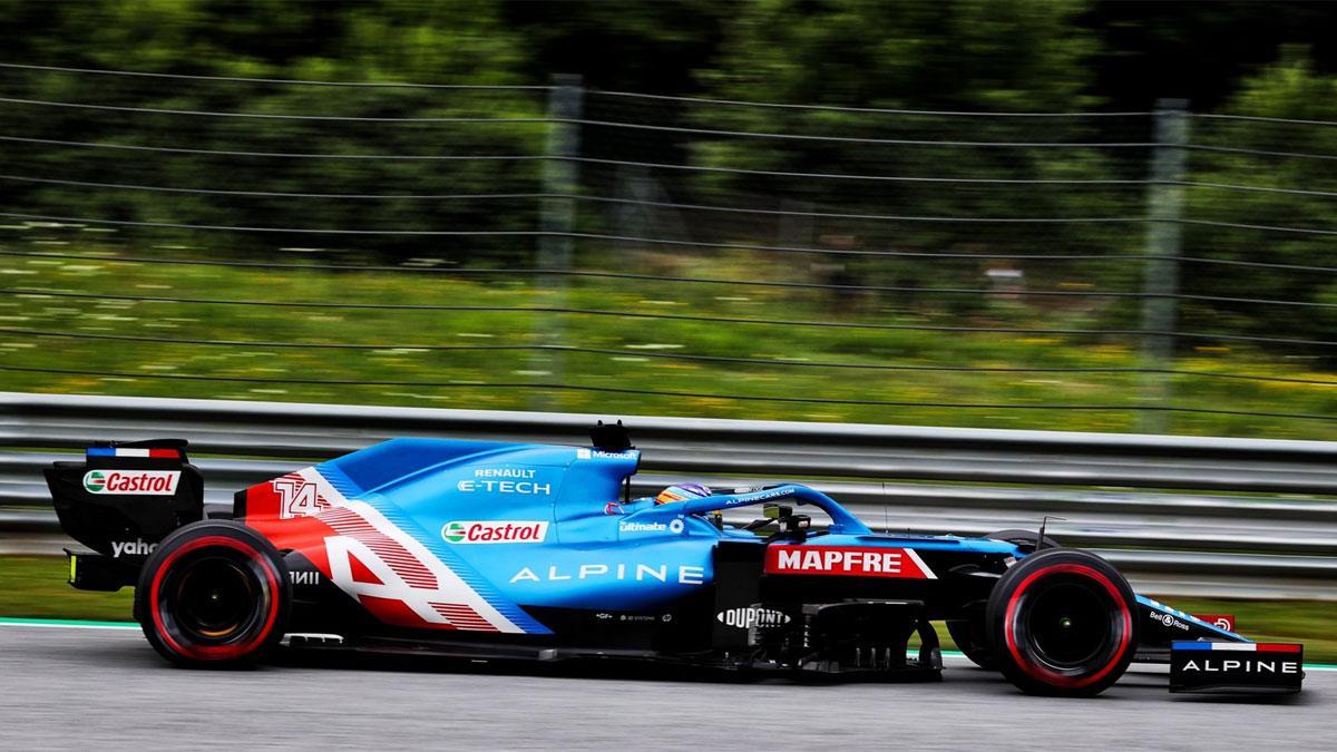 Alonso, al volante del Alpine