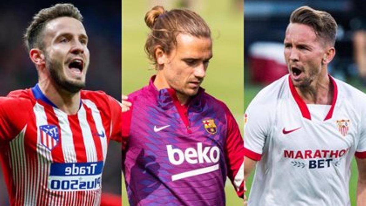 Saúl, Griezmann y De Jong