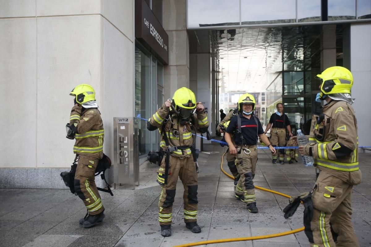 Incendio en el WTC de Zaragoza