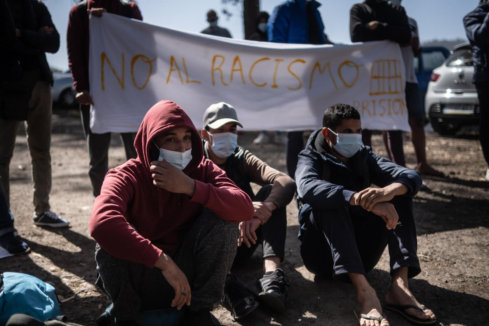 Protestas de los migrantes de Las Raíces