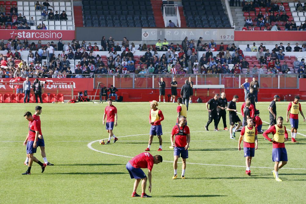 Entrenament de portes obertes a Montilivi