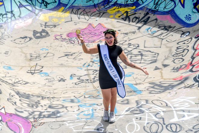 Cynthia Morillo, candidata a Reina del Carnaval de Las Palmas de Gran Canaria